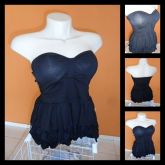 Blusinha de Viscolycra Babado com Renda e Bojo