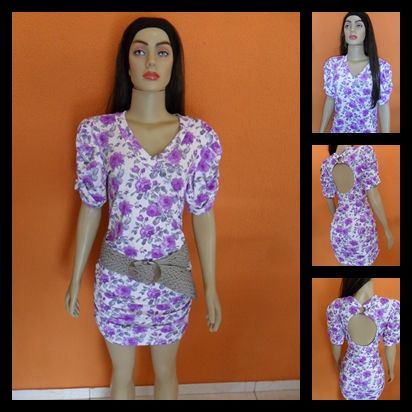 Vestido Curto Estampado