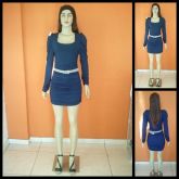 Vestido de Viscolycra Manga Princesa (longa)